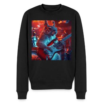 Squirrel - Men's Premium Organic Jumper - black - Front - Nico (187cm)