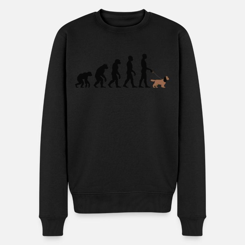 Cocker Spaniel - Pull Premium bio Homme - noir