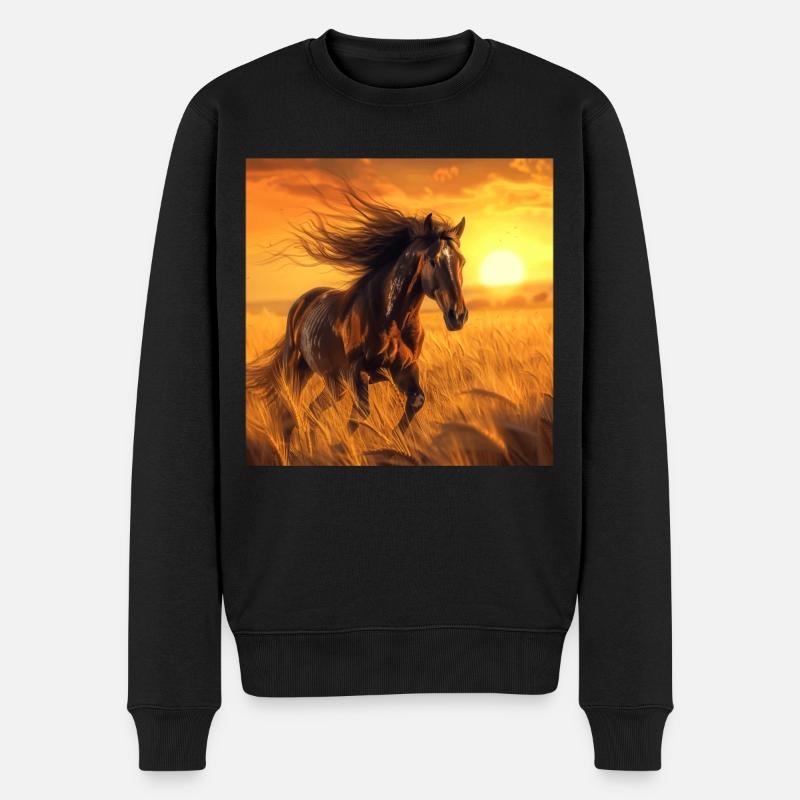 Cheval - Pull Premium bio Homme - noir