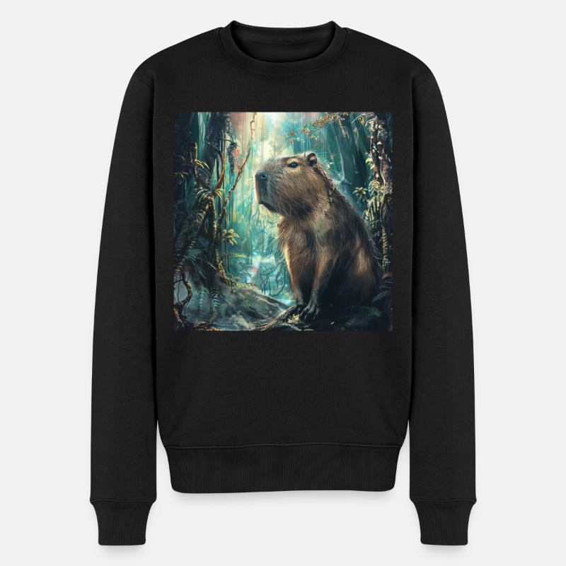 Capybara - Pull Premium bio Homme - noir