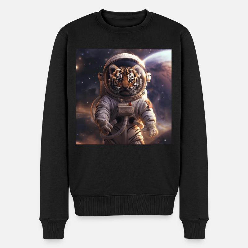 Tigre - Pull Premium bio Homme - noir