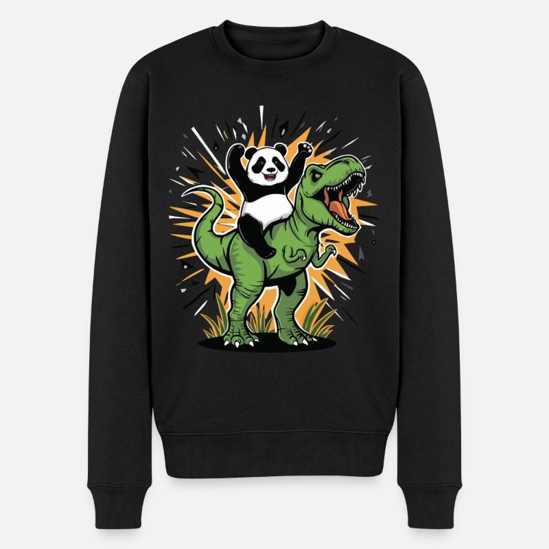 Panda - Pull Premium bio Homme - noir