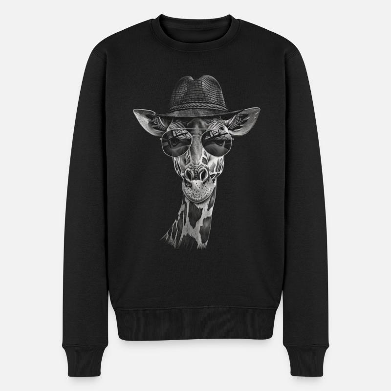 Girafe - Pull Premium bio Homme - noir