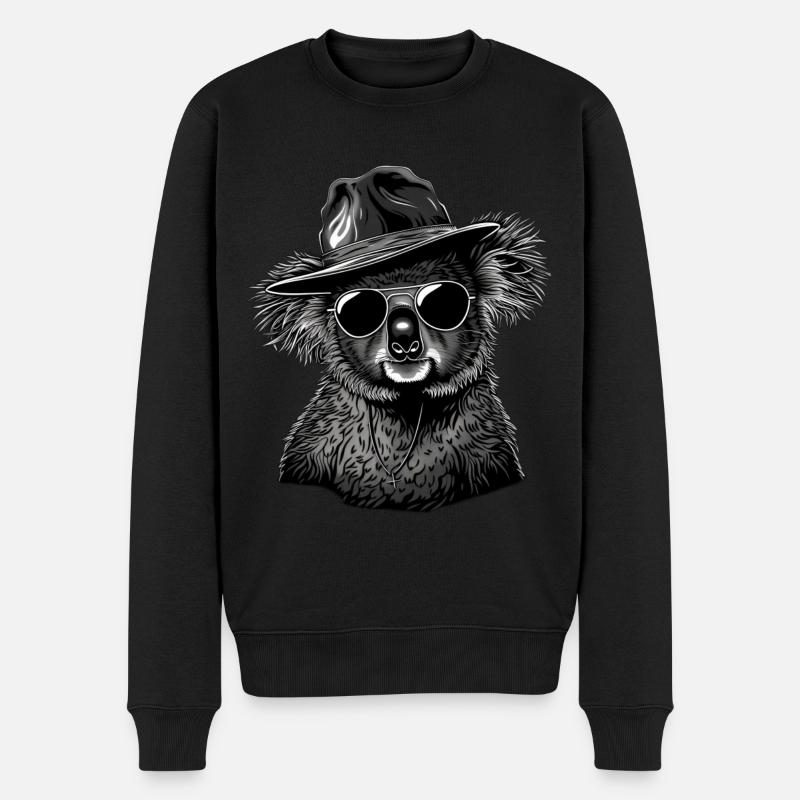Koala - Pull Premium bio Homme - noir