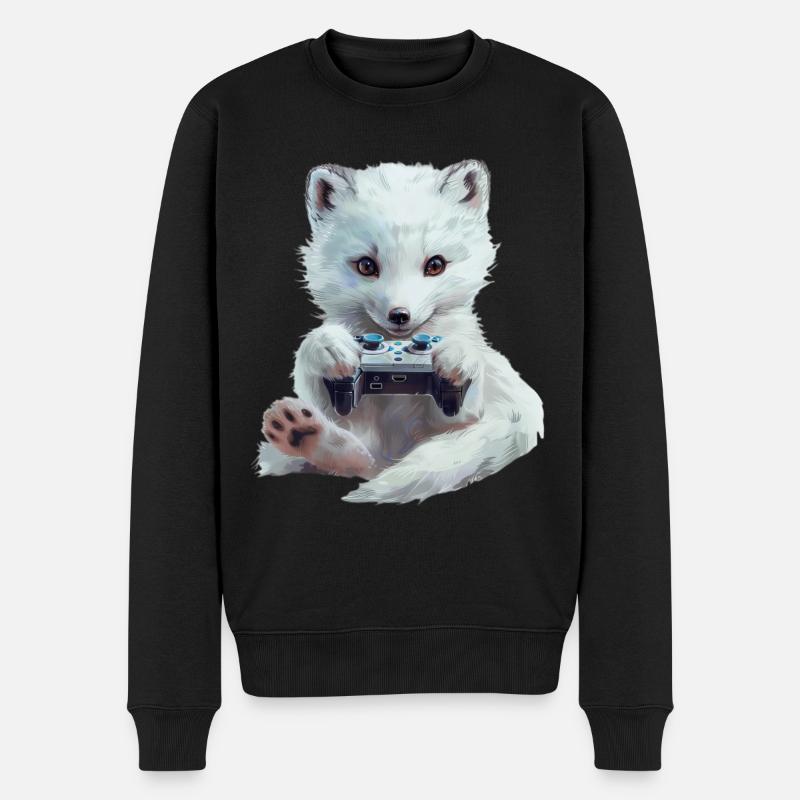 Polar fox - Men's Premium Organic Jumper - black