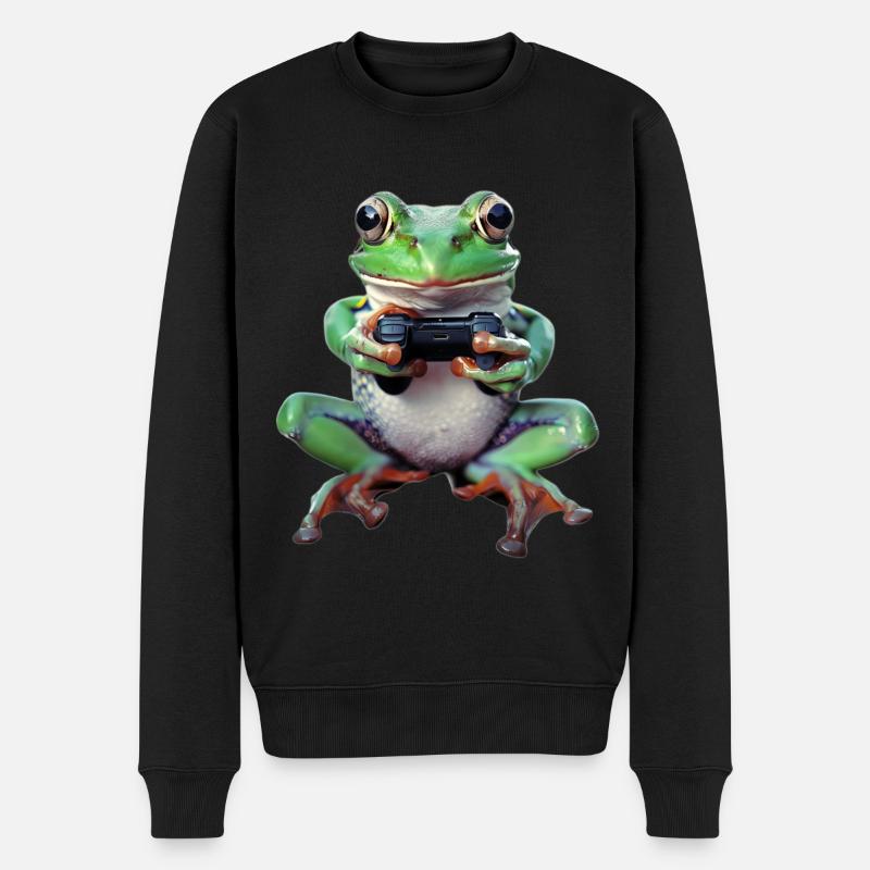 Grenouille - Pull Premium bio Homme - noir