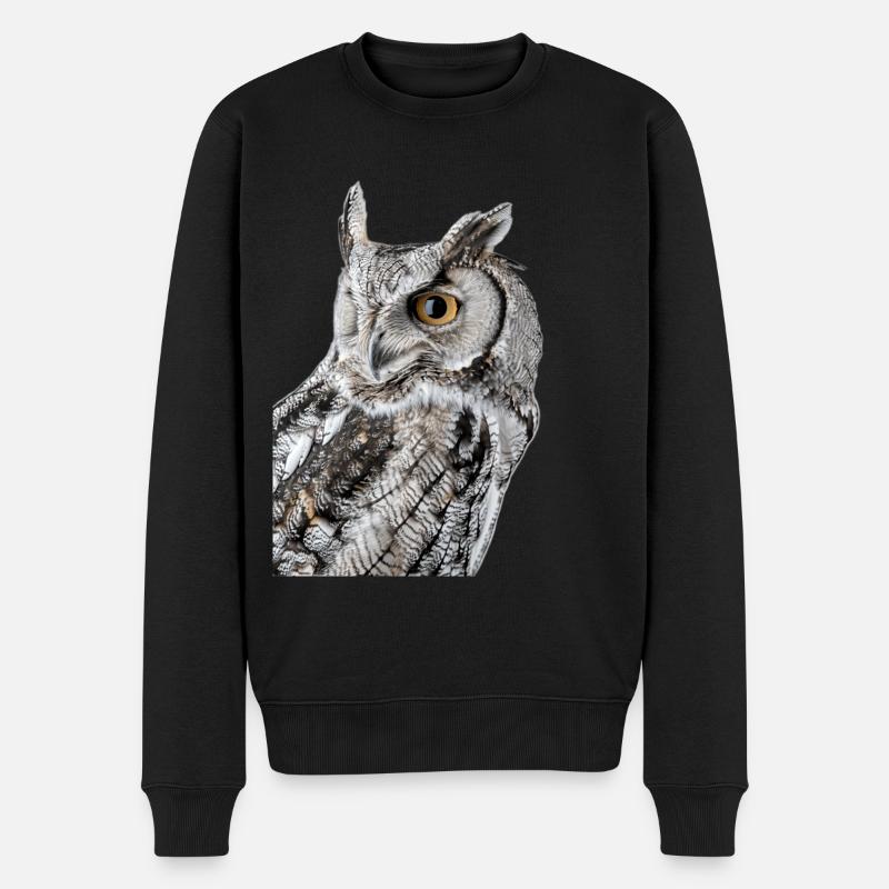 Hibou - Pull Premium bio Homme - noir