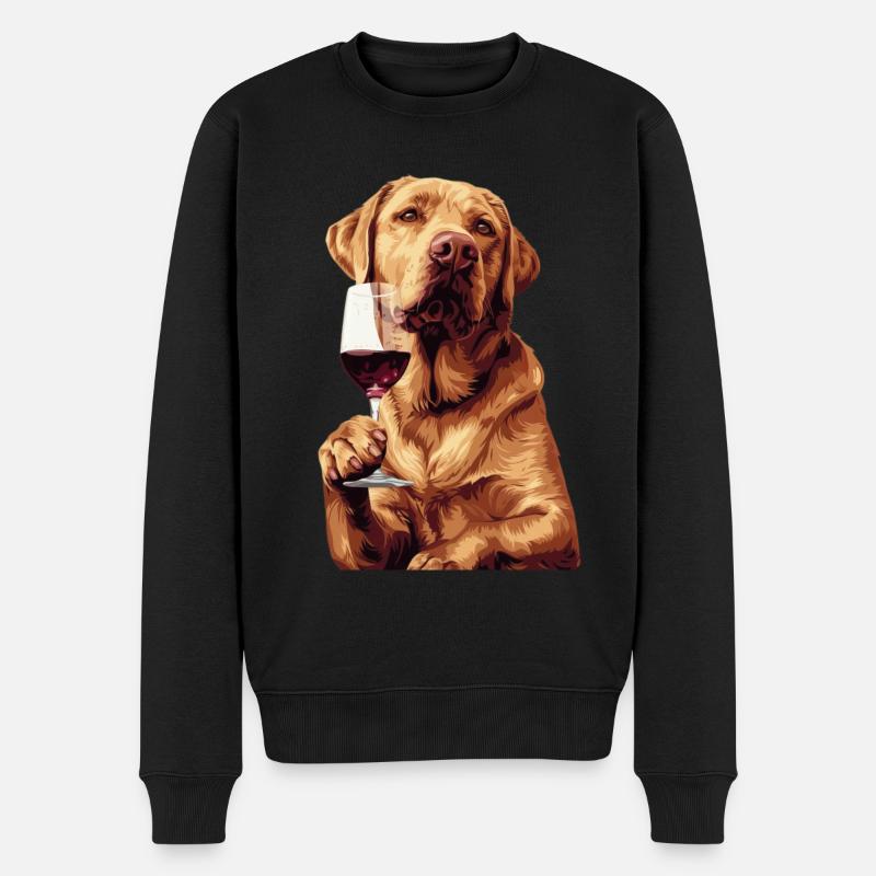 Labrador Retriever - Pull Premium bio Homme - noir
