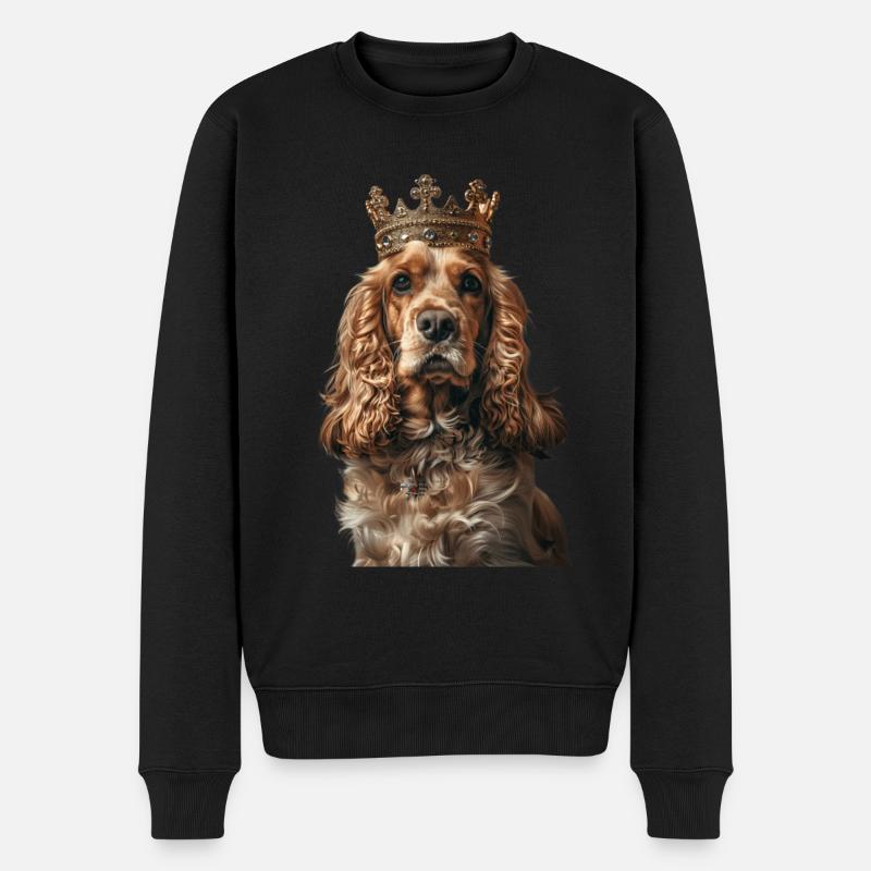 Cocker Spaniel - Männer Premium Bio Pullover - Schwarz