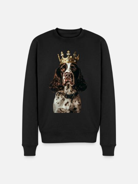 English Springer Spaniel - Men's Premium Organic Jumper - black