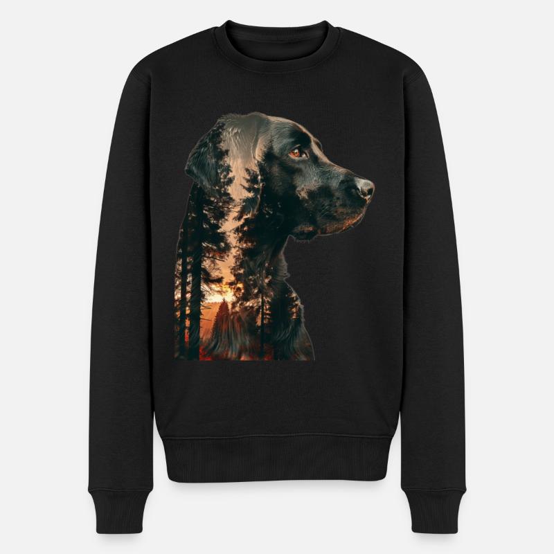 Labrador Retriever - Männer Premium Bio Pullover - Schwarz