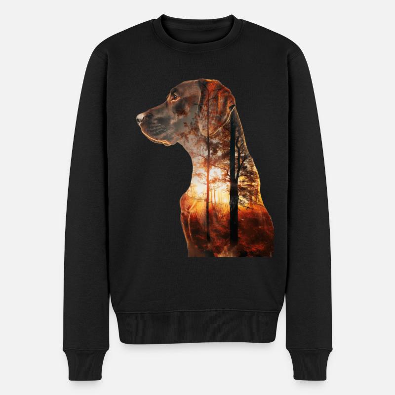 Vizsla - Pull Premium bio Homme - noir