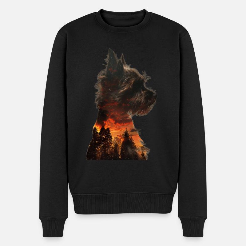 Yorkshire Terrier - Pull Premium bio Homme - noir