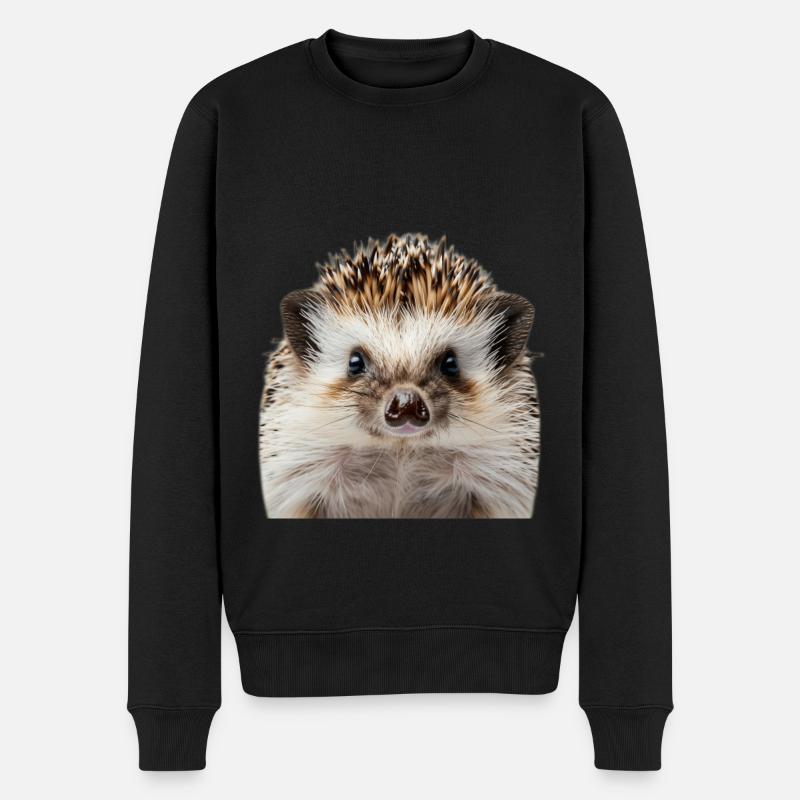 Igel - Männer Premium Bio Pullover - Schwarz
