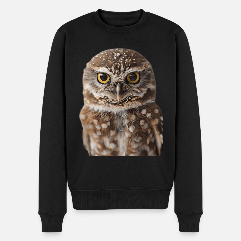 Hibou - Pull Premium bio Homme - noir