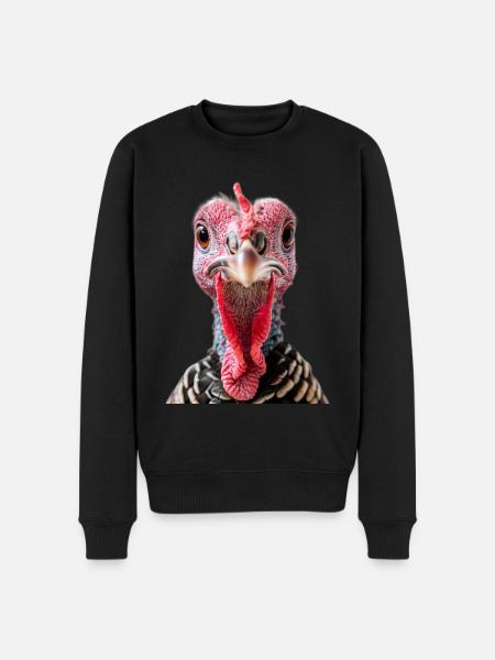 Turkey - Men's Premium Organic Jumper - black