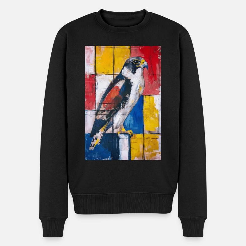 Faucon - Pull Premium bio Homme - noir