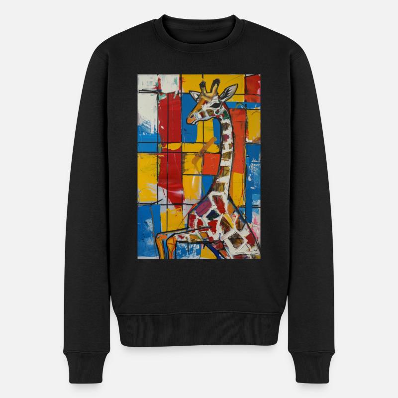 Girafe - Pull Premium bio Homme - noir