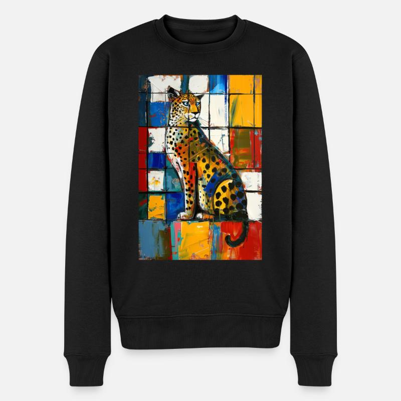 Léopard - Pull Premium bio Homme - noir