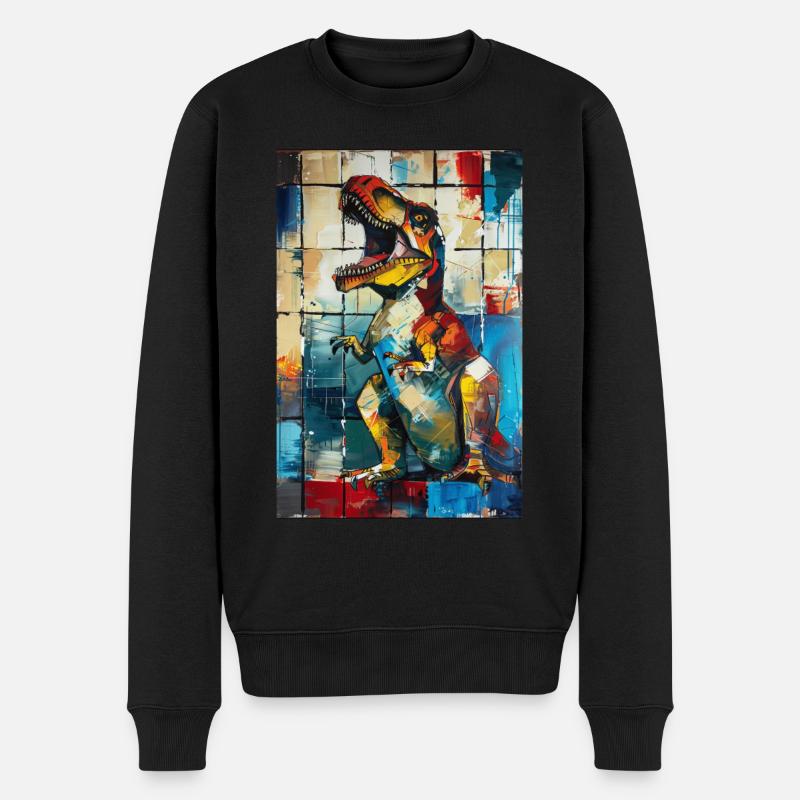 T-Rex - Pull Premium bio Homme - noir