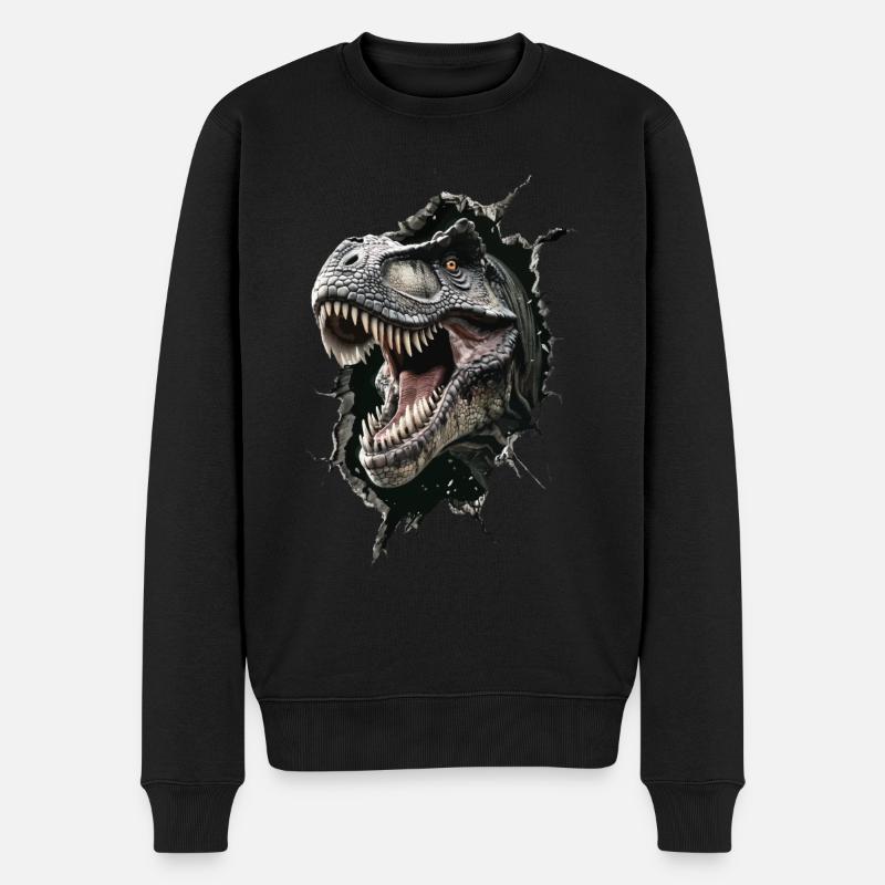 Dinosaure - Pull Premium bio Homme - noir