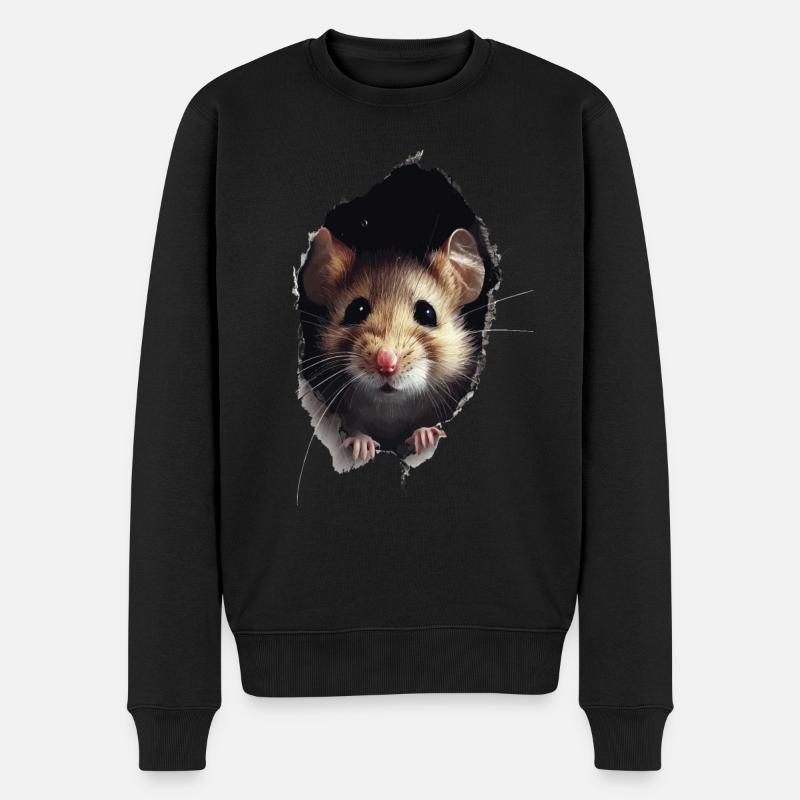 Siebenschläfer - Männer Premium Bio Pullover - Schwarz