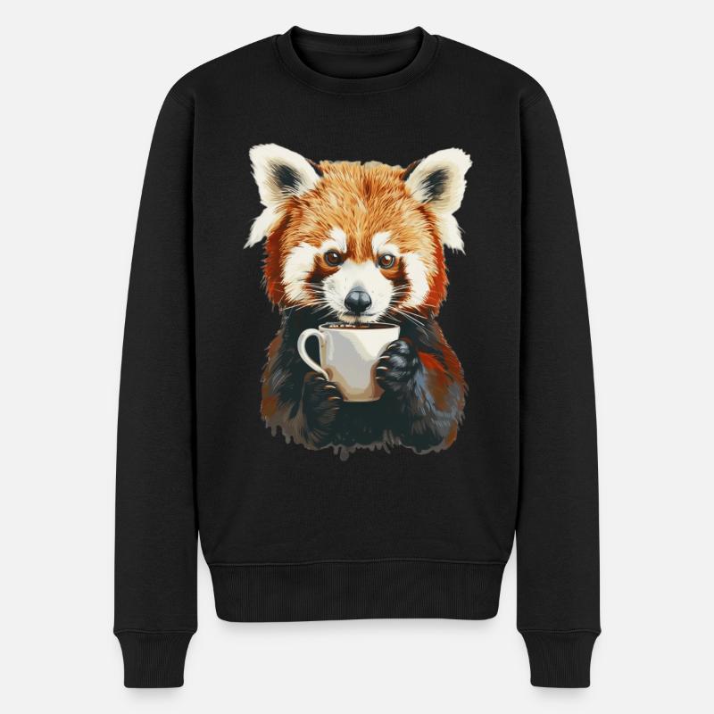 Petit panda - Pull Premium bio Homme - noir