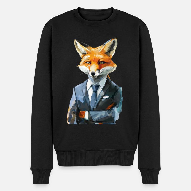 Renard - Pull Premium bio Homme - noir