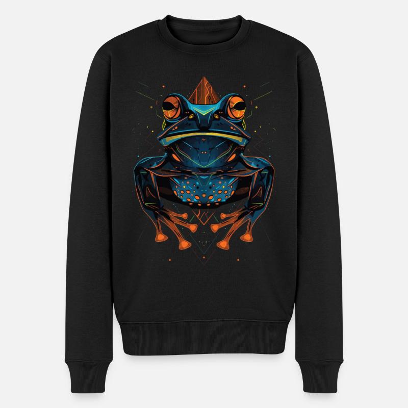 Frog - Men's Premium Organic Jumper - black