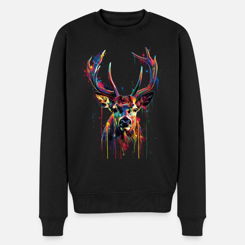 chevreuil - Pull Premium bio Homme - noir