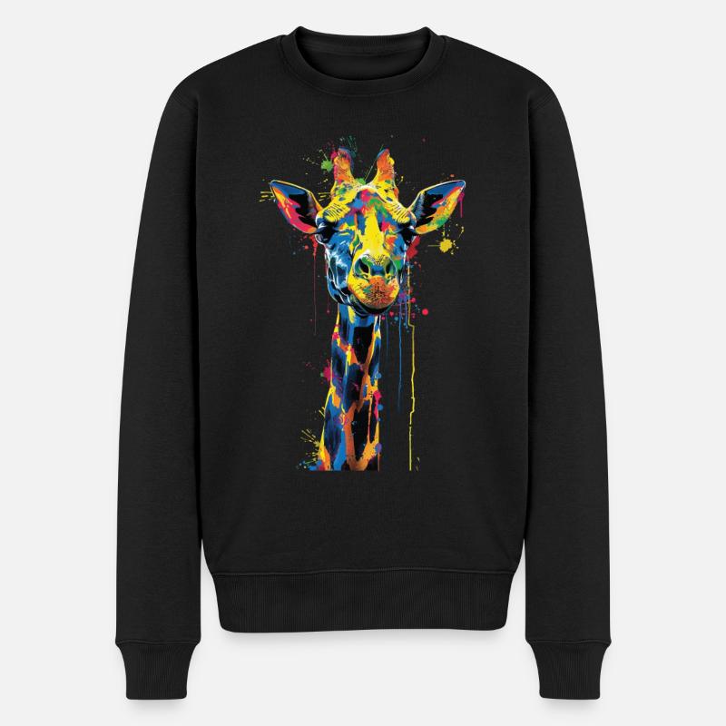 Girafe - Pull Premium bio Homme - noir