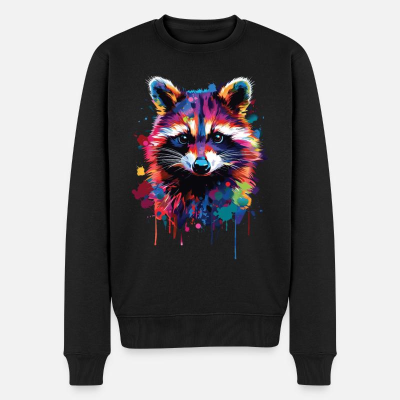 Raton laveur - Pull Premium bio Homme - noir