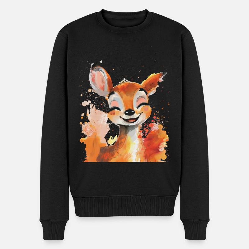 Chevreuil - Pull Premium bio Homme - noir