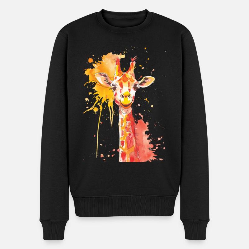 Girafe - Pull Premium bio Homme - noir