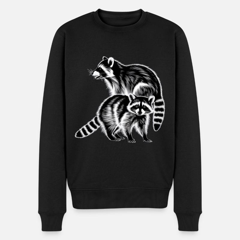 Raton laveur - Pull Premium bio Homme - noir