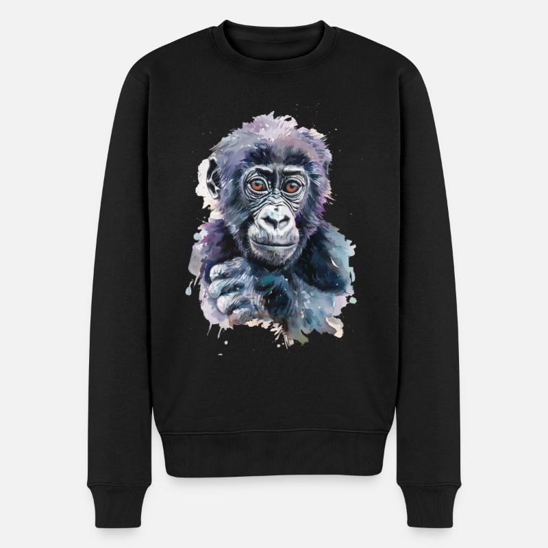 Gorille - Pull Premium bio Homme - noir
