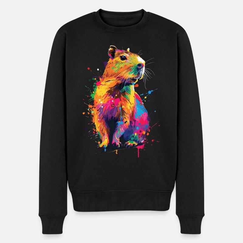 Capybara - Pull Premium bio Homme - noir