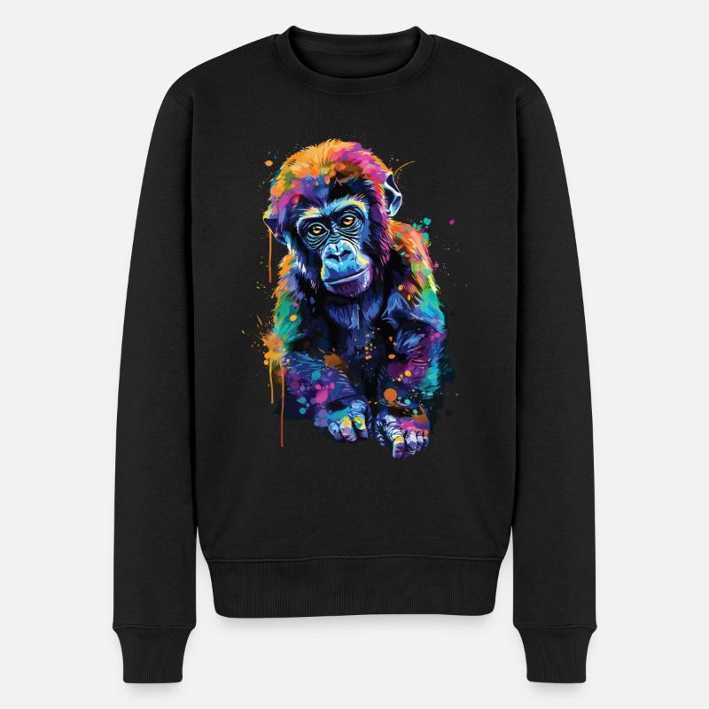 Gorille - Pull Premium bio Homme - noir