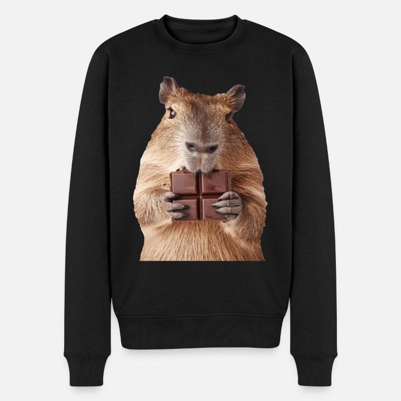 Capybara - Pull Premium bio Homme - noir