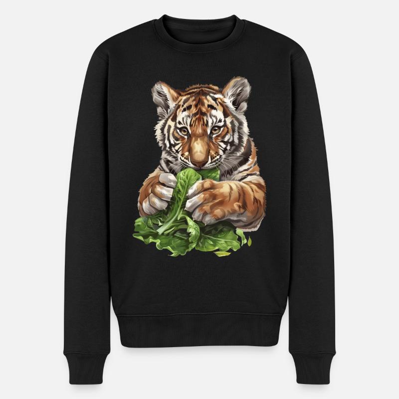 Tigre - Pull Premium bio Homme - noir