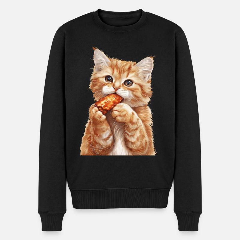 Chat - Pull Premium bio Homme - noir