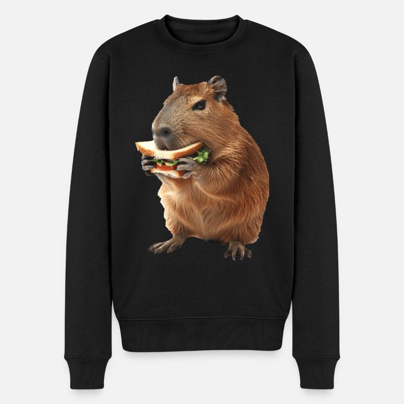 Capybara - Pull Premium bio Homme - noir