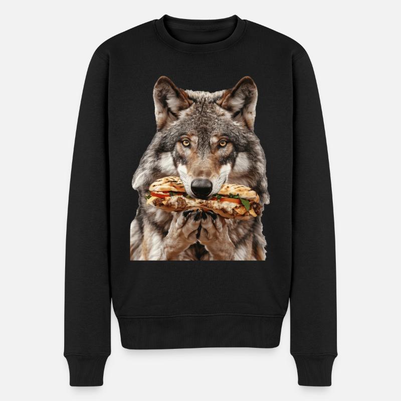 Loup - Pull Premium bio Homme - noir