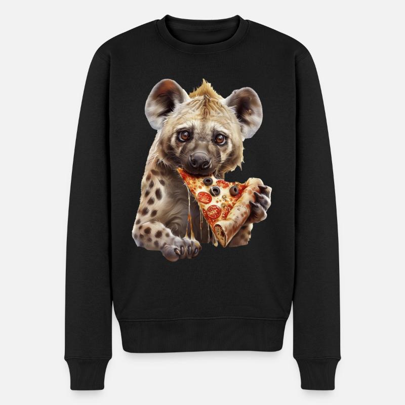 Hyène - Pull Premium bio Homme - noir