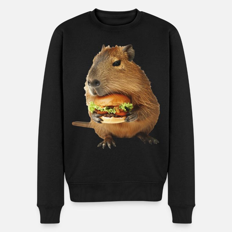 Capybara - Pull Premium bio Homme - noir