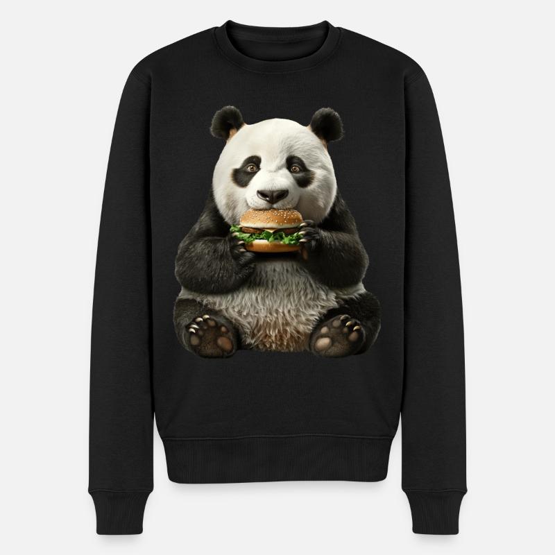 Panda - Pull Premium bio Homme - noir