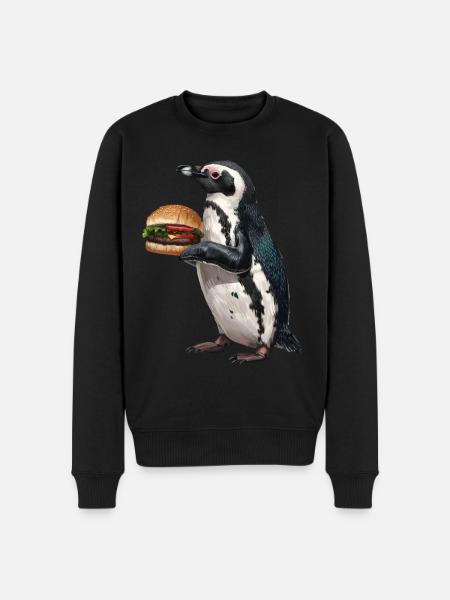 Penguin - Men's Premium Organic Jumper - black