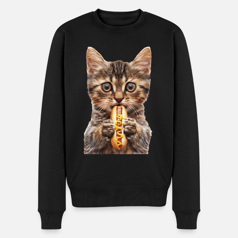 Chat - Pull Premium bio Homme - noir