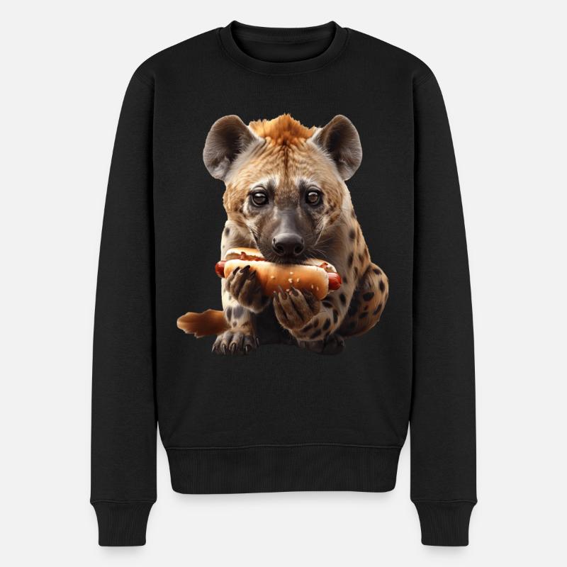 Hyène - Pull Premium bio Homme - noir