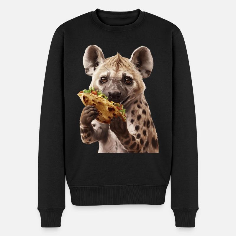 Hyène - Pull Premium bio Homme - noir